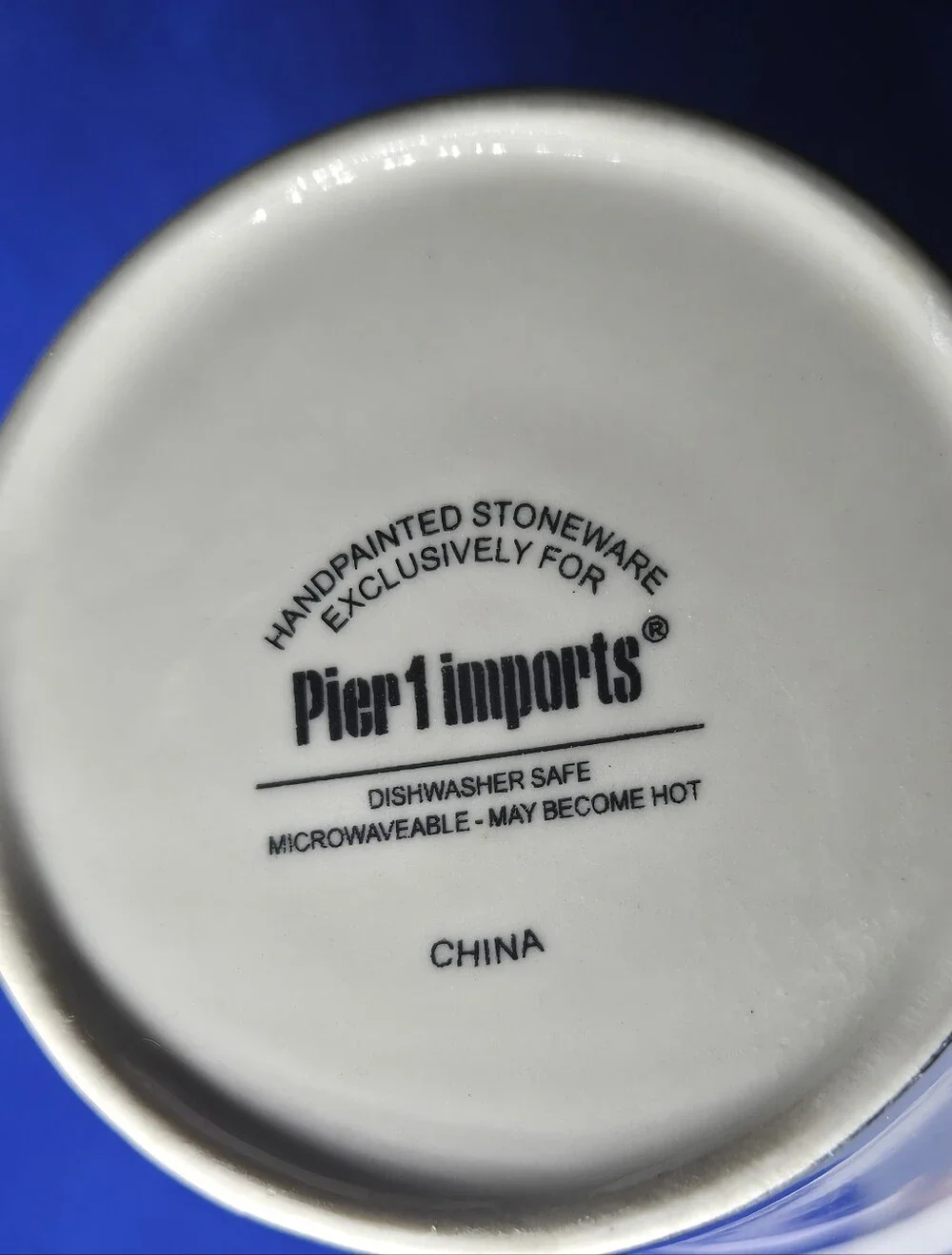 Pier 1 Imports Chimpanzee Monkey Coffee Mug 3D Arm Hand Handle Hand Painted